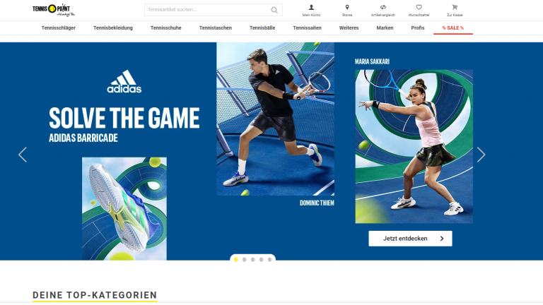 Tennis-Point-Website-Screenshot